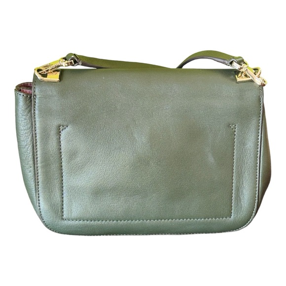 Kate Spade New York Olive Drive Hetty Leather Crossbody in Loden color. - Picture 5 of 11
